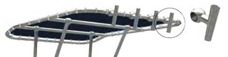 Portacanna in Alluminio con Plastica interna 1 Posto